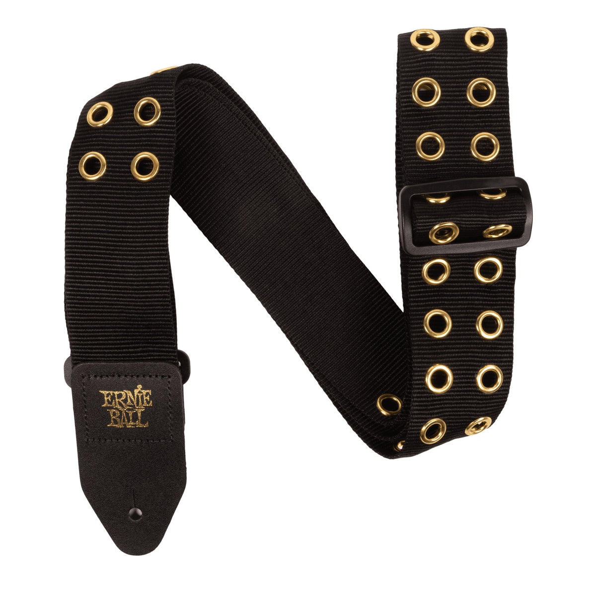 Ernie Ball Hole Lotta Metal Gold Guitar Bass Strap