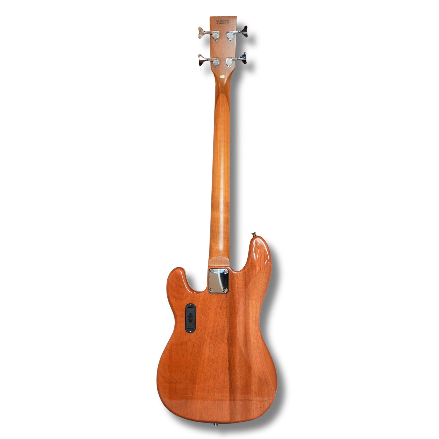 Vault Artisan PB 4-String PJ Active Bass Guitar with Wilkinson Pickups, Roasted Maple Neck & Fingerboard, Mahogany Body, Fixed Bridge with Brass Saddles, Natural Gloss Finish