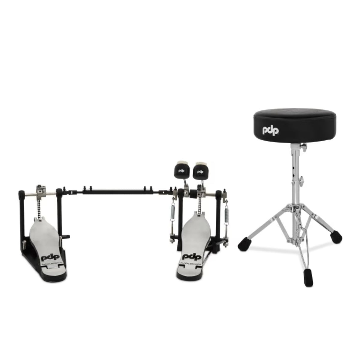 Pacific Drums And Percussion 700 Series PDHW7D2 2 Piece Double Pedal Drum Hardware Pack