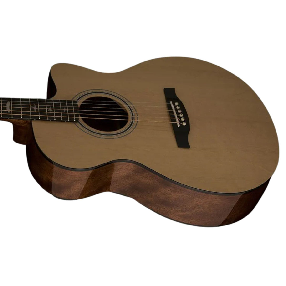 PRS SE AX20E Angelus Cutaway 6-Strings Electro Acoustic Guitar With Gigbag- Natural