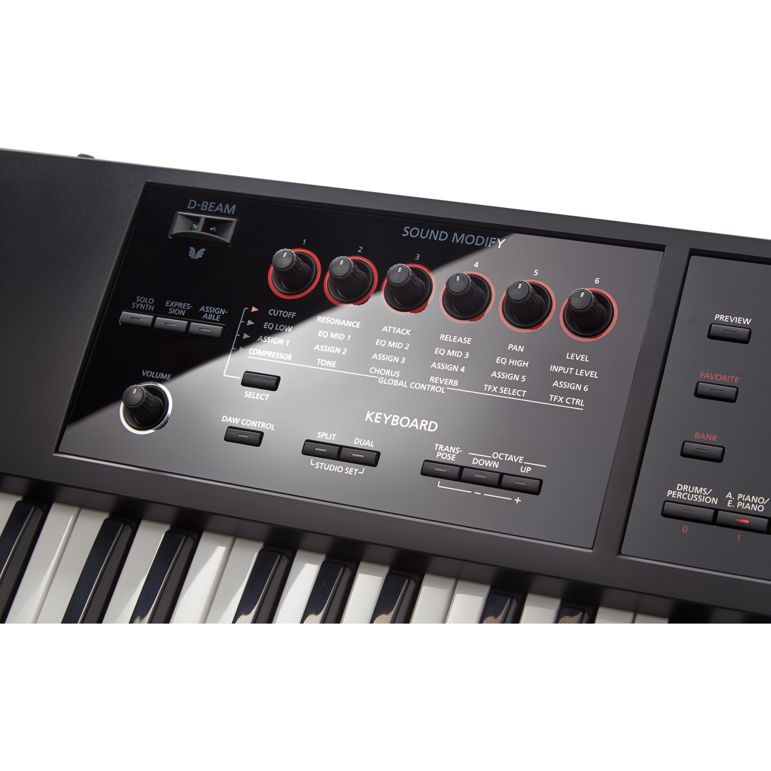 Roland FA-07 76-Key Workstation MIDI Keyboard