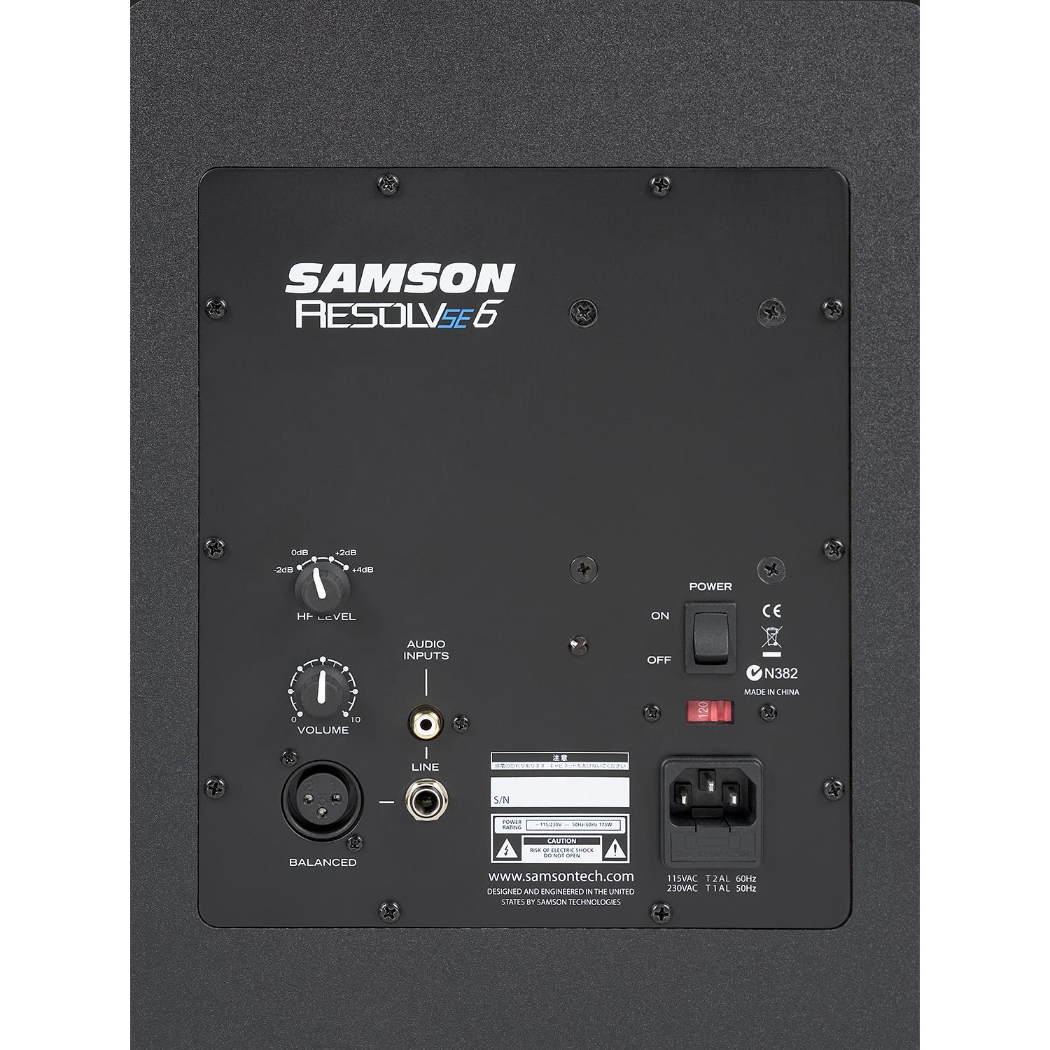 Samson Resolv SE6 2-Way Active Studio Reference Monitor - Single