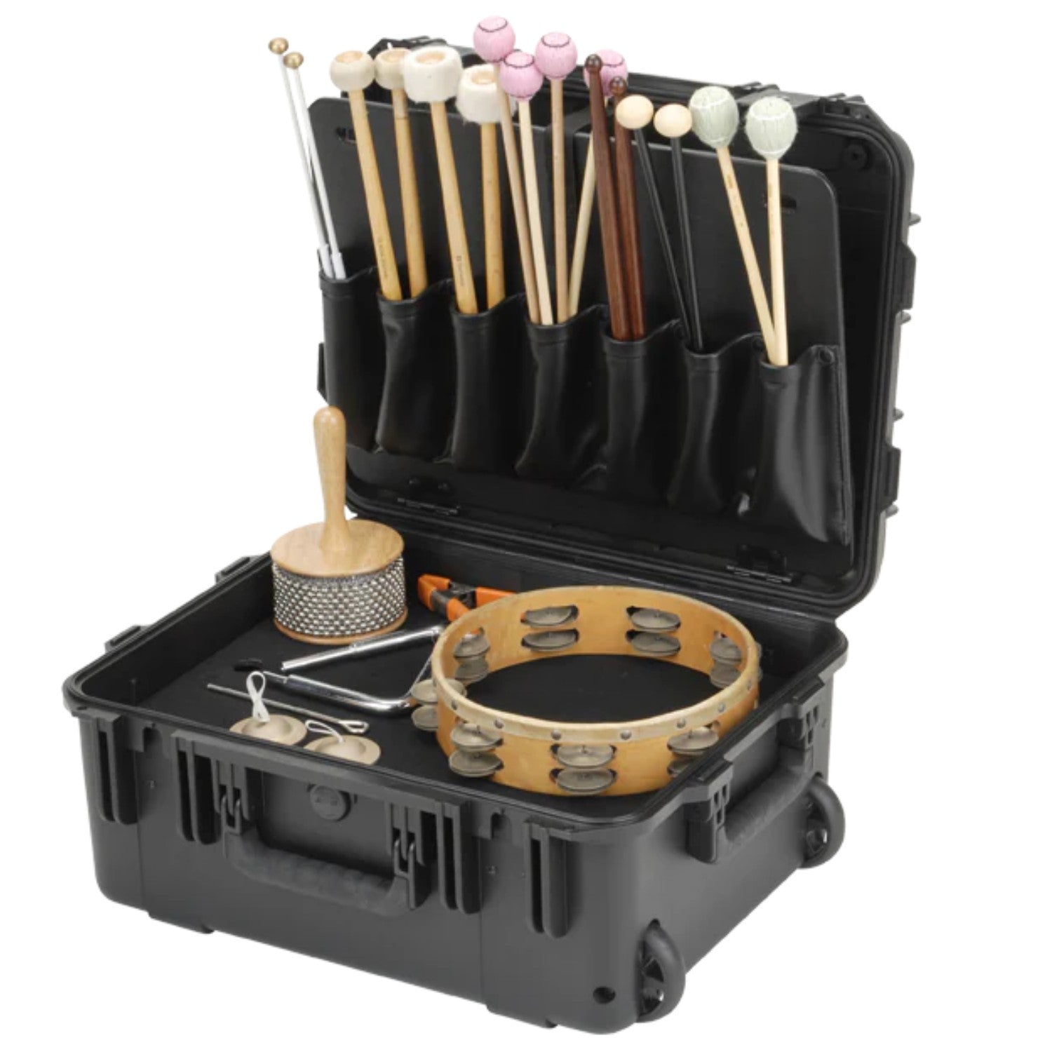 SKB 3I-1914-8B-P Percussion Mallet Case with Mallet Holsters and Trap Table