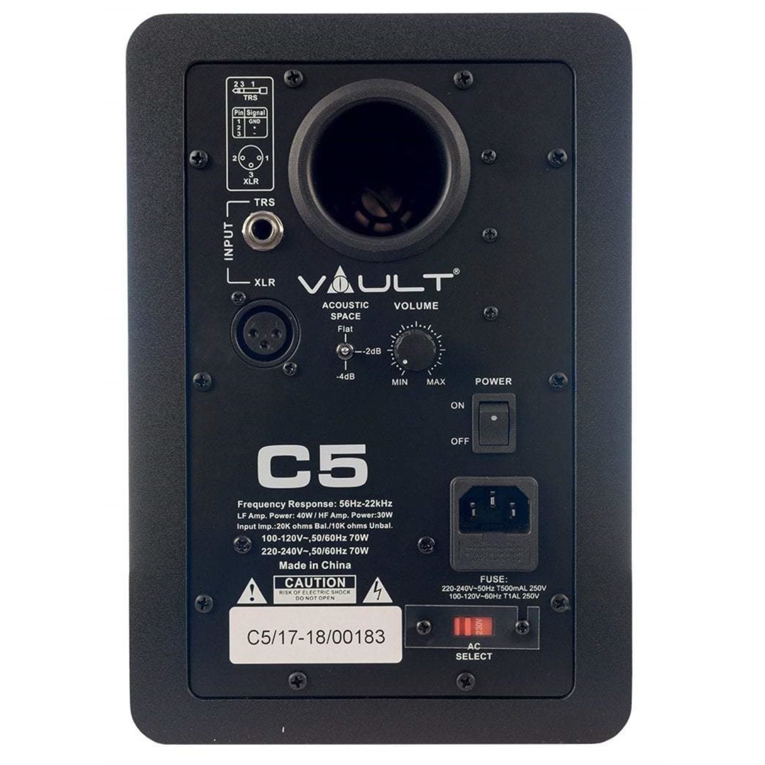 Vault C5 5" Powered Single Studio Monitors