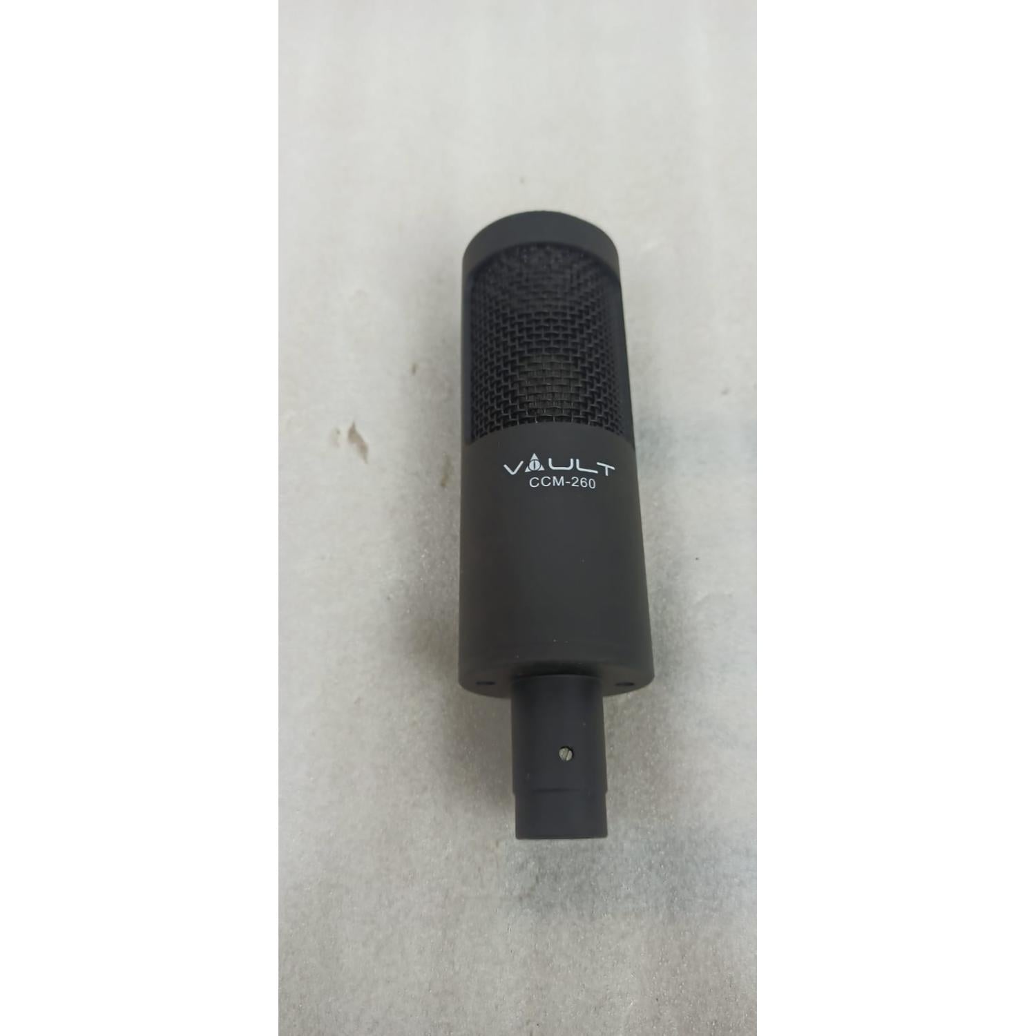 Vault CCM-260 Condenser Cardioid Microphone with Shockmount and XLR cable - Open Box B Stock
