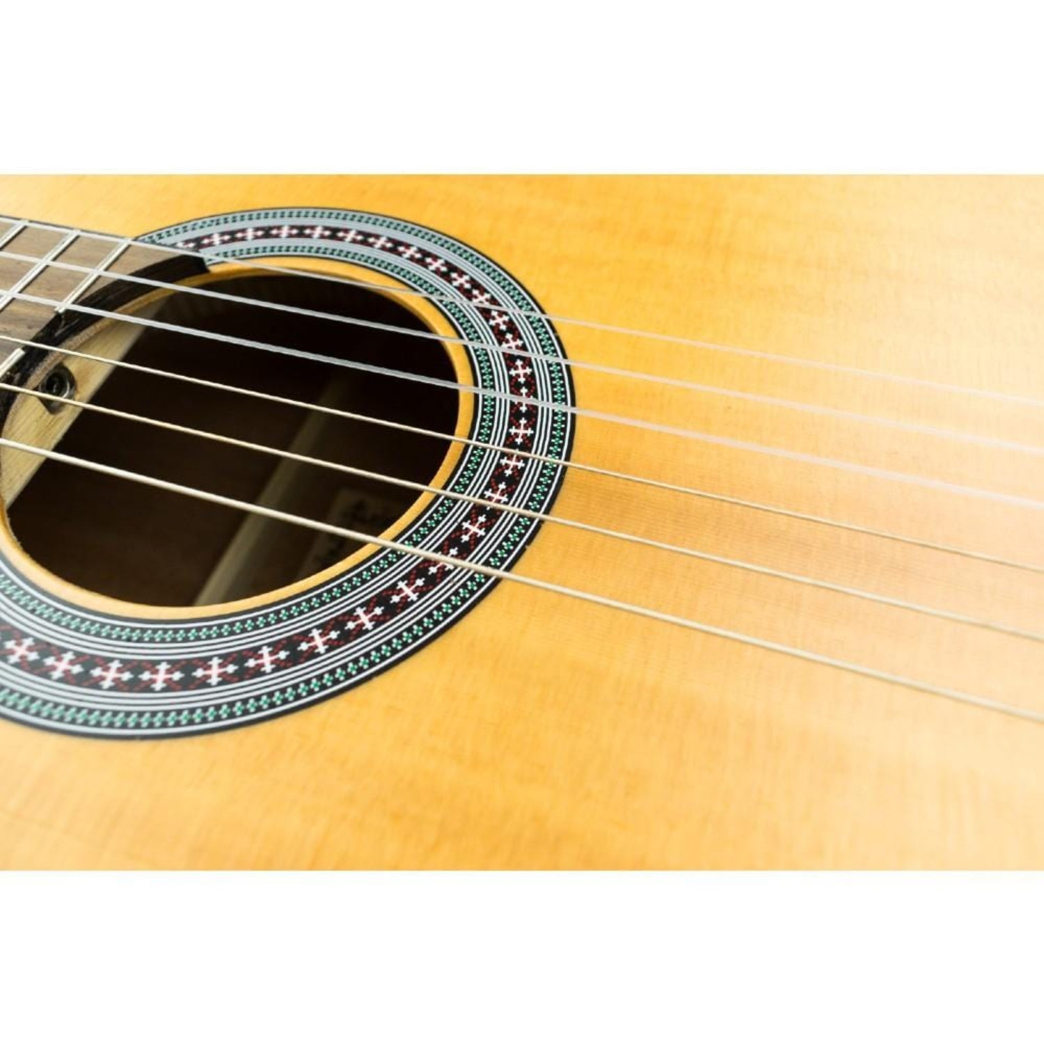 vault classical guitars natural matte vault cl-40 4/4 size premium solid spruce-top classical guitar with gigbag