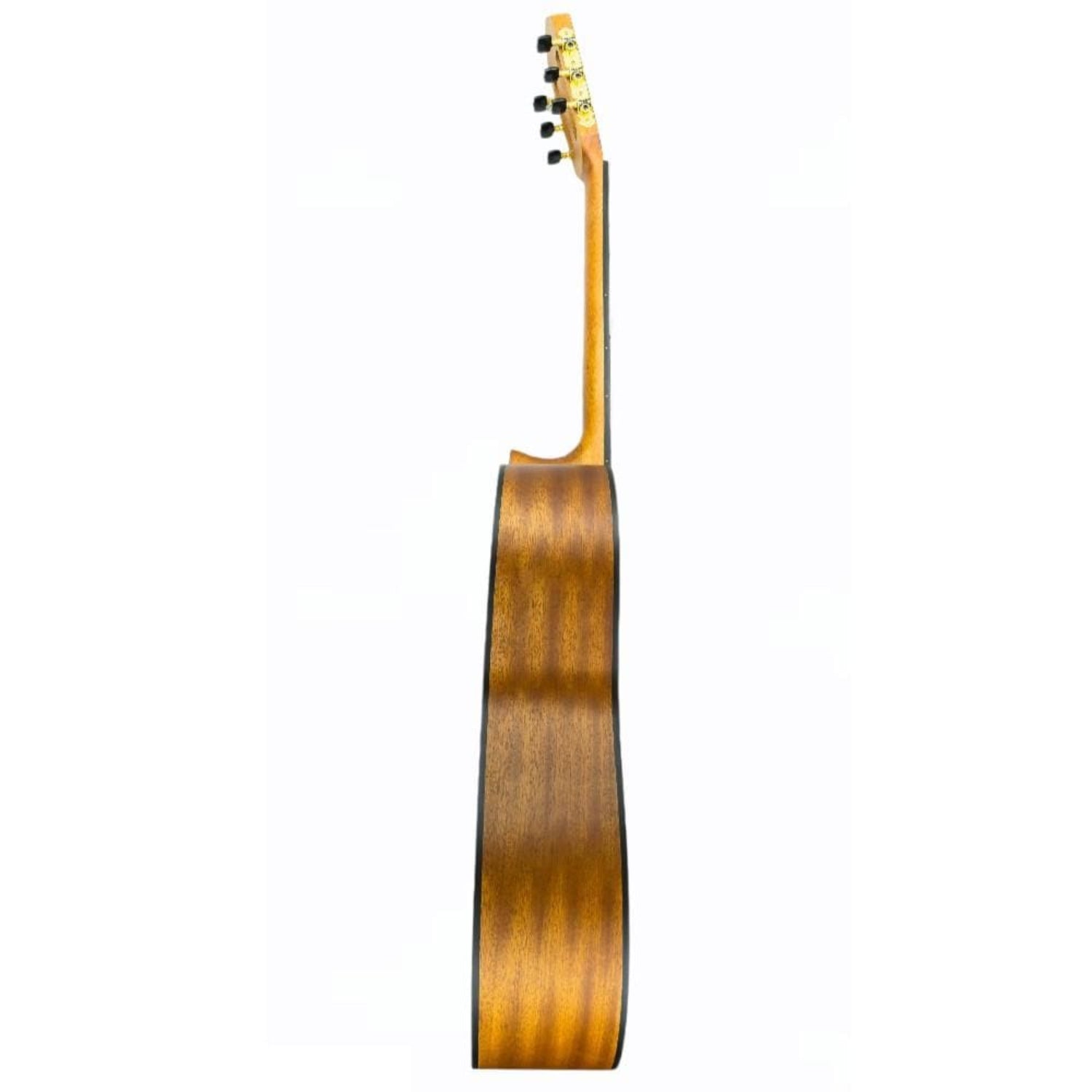 vault classical guitars natural matte vault cl-40 4/4 size premium solid spruce-top classical guitar with gigbag