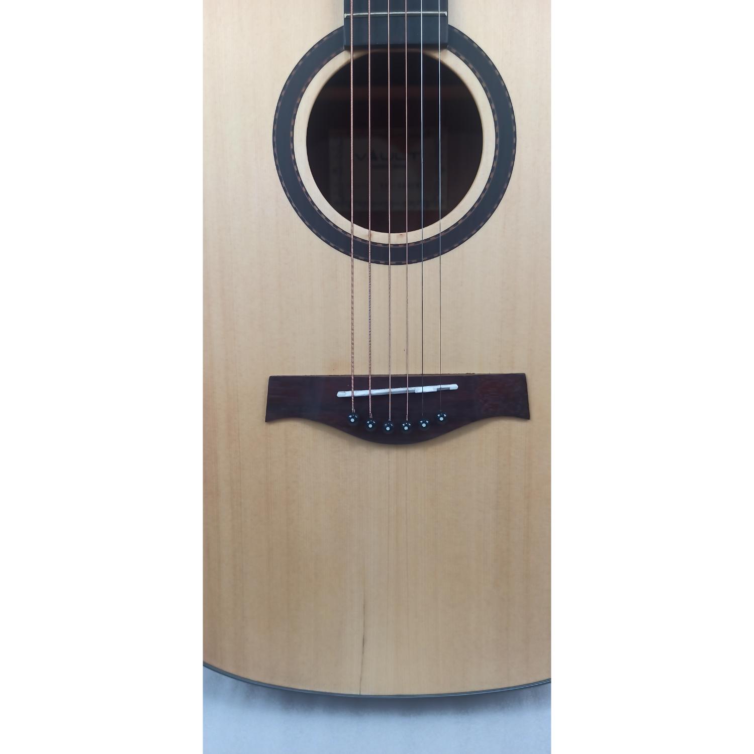 Vault DA40 41 Inch Premium Solid Spruce-Top Dreadnought Acoustic Guitar - Open Box B Stock