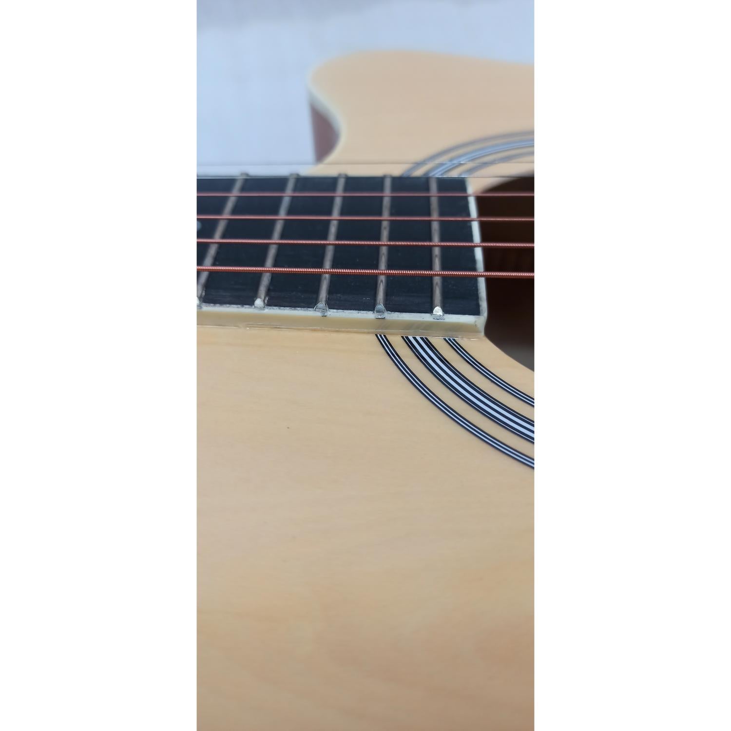 Vault EA20 Guitar Kit with Learn to Play Ebook, Bag, Strings, Straps, Picks, String winder & Polishing Cloth - 40 inch Cutaway Acoustic Guitar - Open Box B Stock