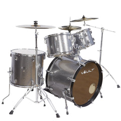 Vault Groover 22" 5-Piece Acoustic Drum Kit with Hardware, Cymbals & Throne