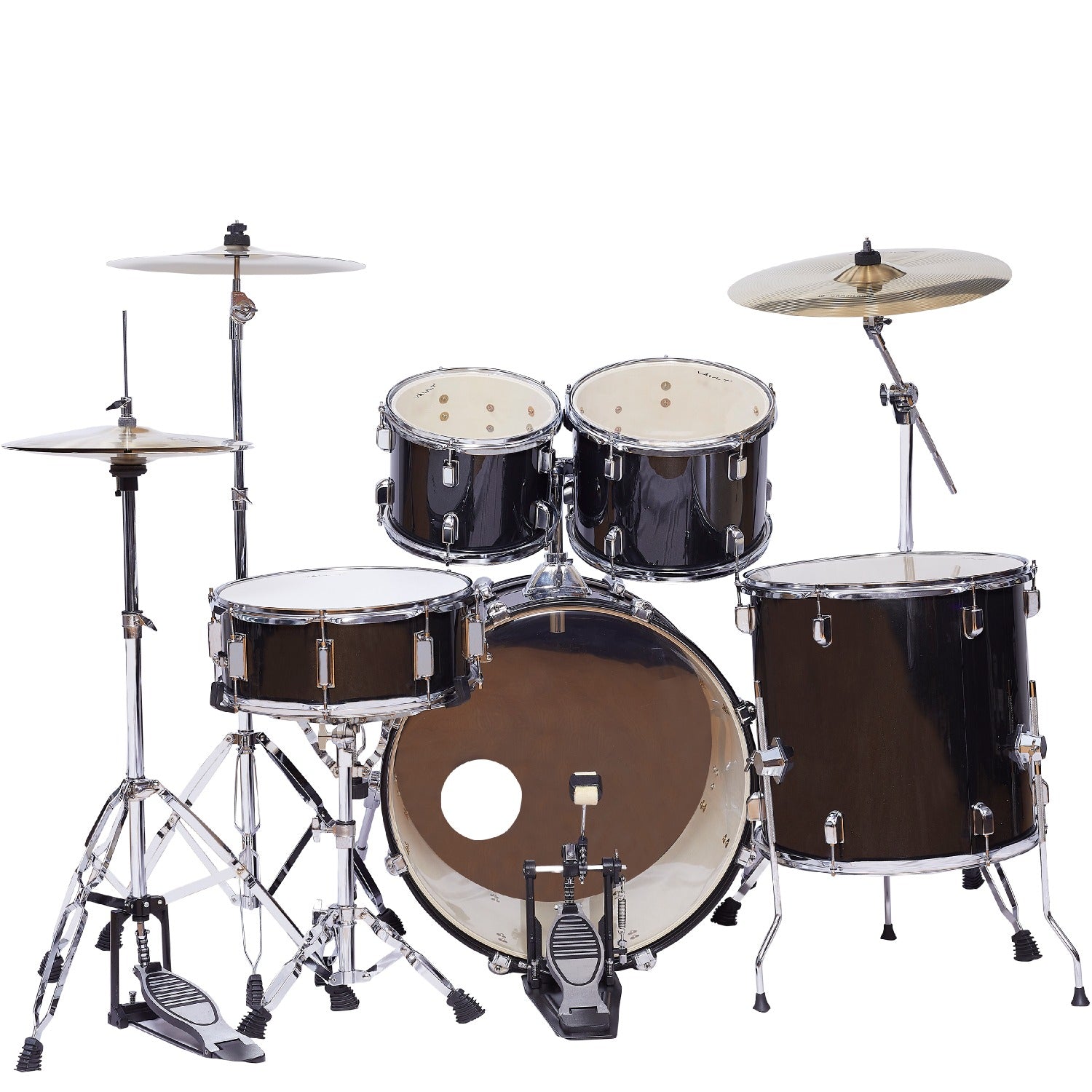 Vault Groover 22" 5-Piece Acoustic Drum Kit with Hardware, Cymbals & Throne
