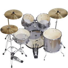 Vault Groover 22" 5-Piece Acoustic Drum Kit with Hardware, Cymbals & Throne