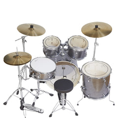 Vault Groover Plus 5-Piece Acoustic Drum Kit with Hardware, Cymbals & Throne
