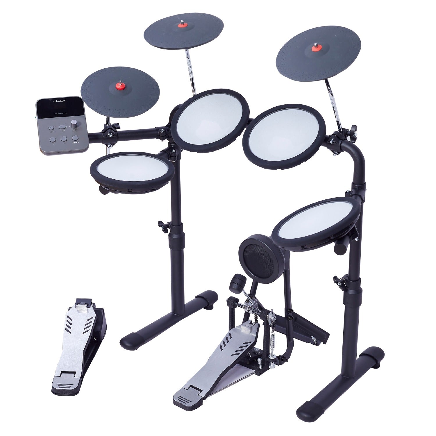 Vault Impact Junior Electronic Drum Kit for Kids with All-Mesh Pads, USB-C Module and 60+ Built-In Sounds β Junior Sized for Kids Under 12