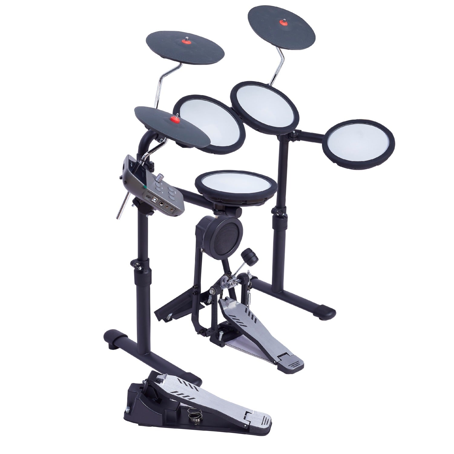 Vault Impact Junior Electronic Drum Kit for Kids with All-Mesh Pads, USB-C Module and 60+ Built-In Sounds β Junior Sized for Kids Under 12