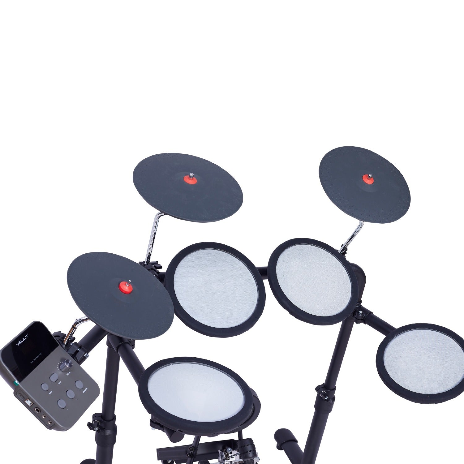Vault Impact Junior Electronic Drum Kit for Kids with All-Mesh Pads, USB-C Module and 60+ Built-In Sounds β Junior Sized for Kids Under 12