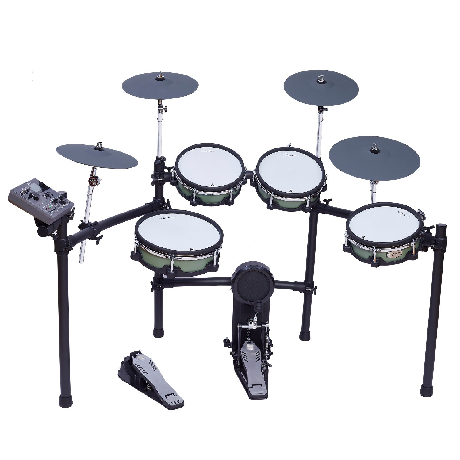 Vault Performer Electronic Drum Kit with Full-Size Mesh Pads, Triple Zone Cymbals and Advanced Module with 900+ Sounds