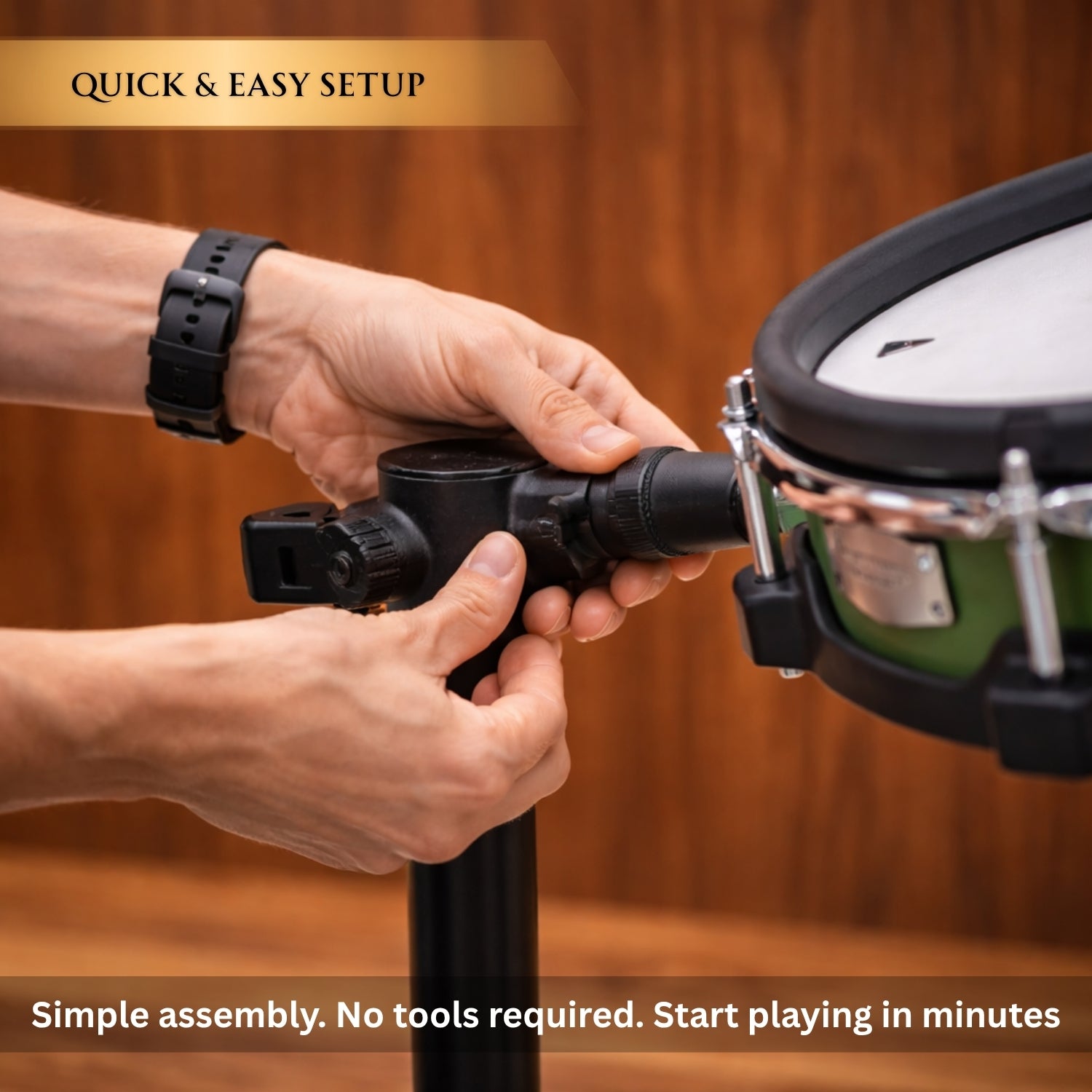 Vault Performer Electronic Drum Kit with Full-Size Mesh Pads, Triple Zone Cymbals and Advanced Module with 900+ Sounds
