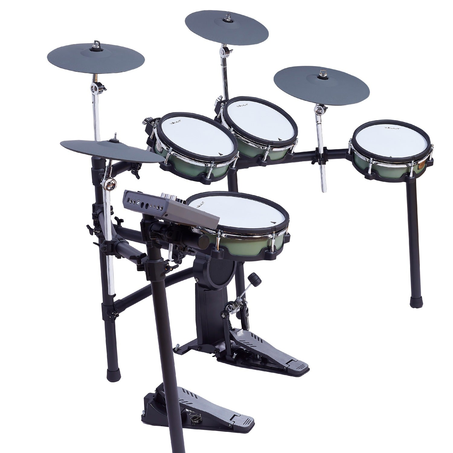 Vault Performer Electronic Drum Kit with Full-Size Mesh Pads, Triple Zone Cymbals and Advanced Module with 900+ Sounds