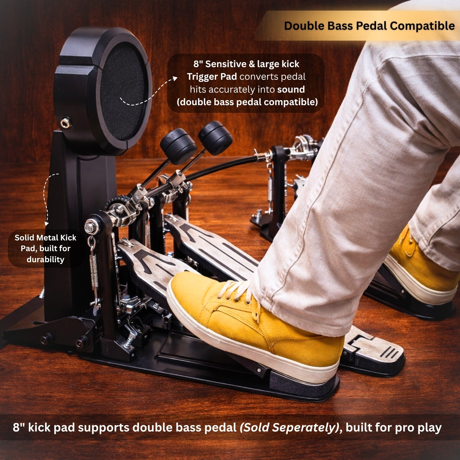 Vault Performer Electronic Drum Kit with Full-Size Mesh Pads, Triple Zone Cymbals and Advanced Module with 900+ Sounds