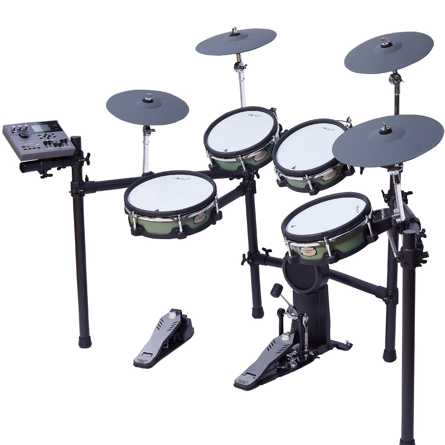 Vault Performer Electronic Drum Kit with Full-Size Mesh Pads, Triple Zone Cymbals and Advanced Module with 900+ Sounds