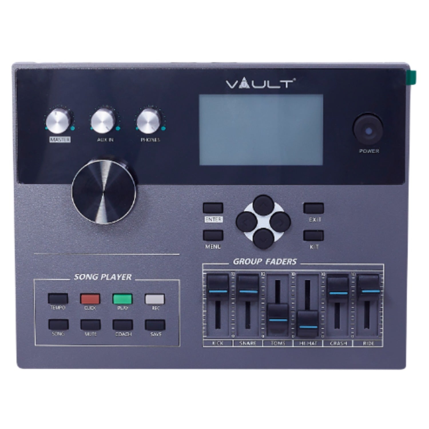 Vault Performer Electronic Drum Kit with Full-Size Mesh Pads, Triple Zone Cymbals and Advanced Module with 900+ Sounds
