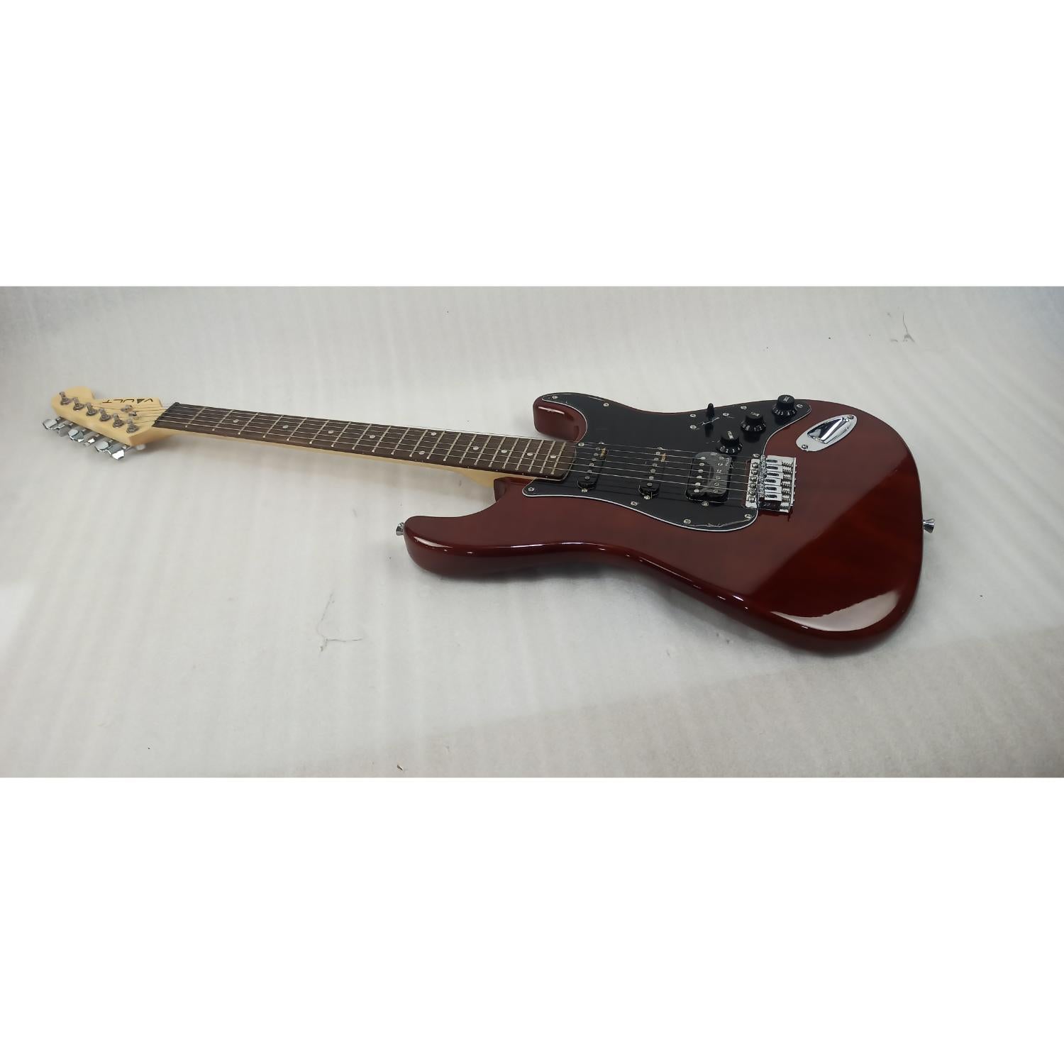 Vault Performer Pro ST 6 String Solid Mahogany Electric Guitar with Gigbag - Open Box