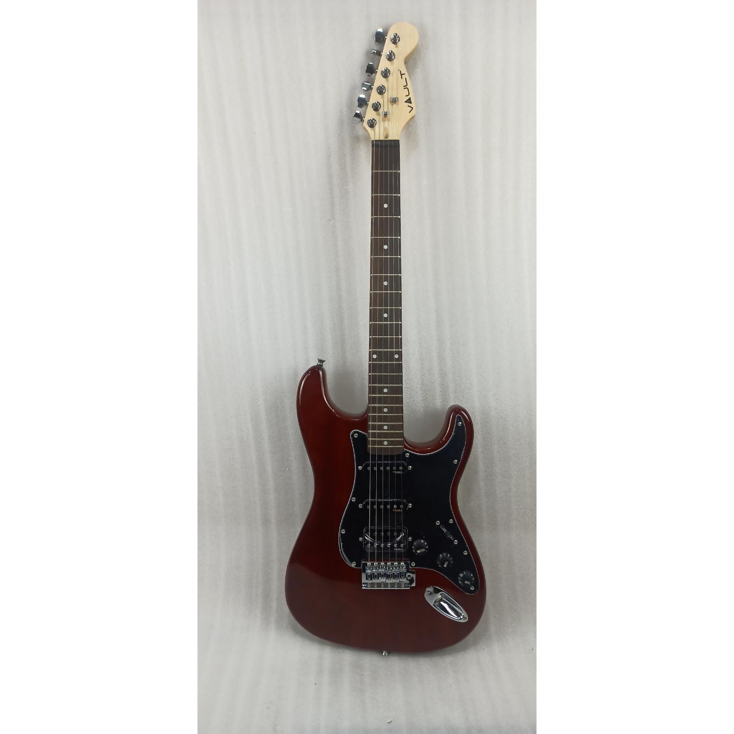 Vault Performer Pro ST 6 String Solid Mahogany Electric Guitar with Gigbag - Open Box