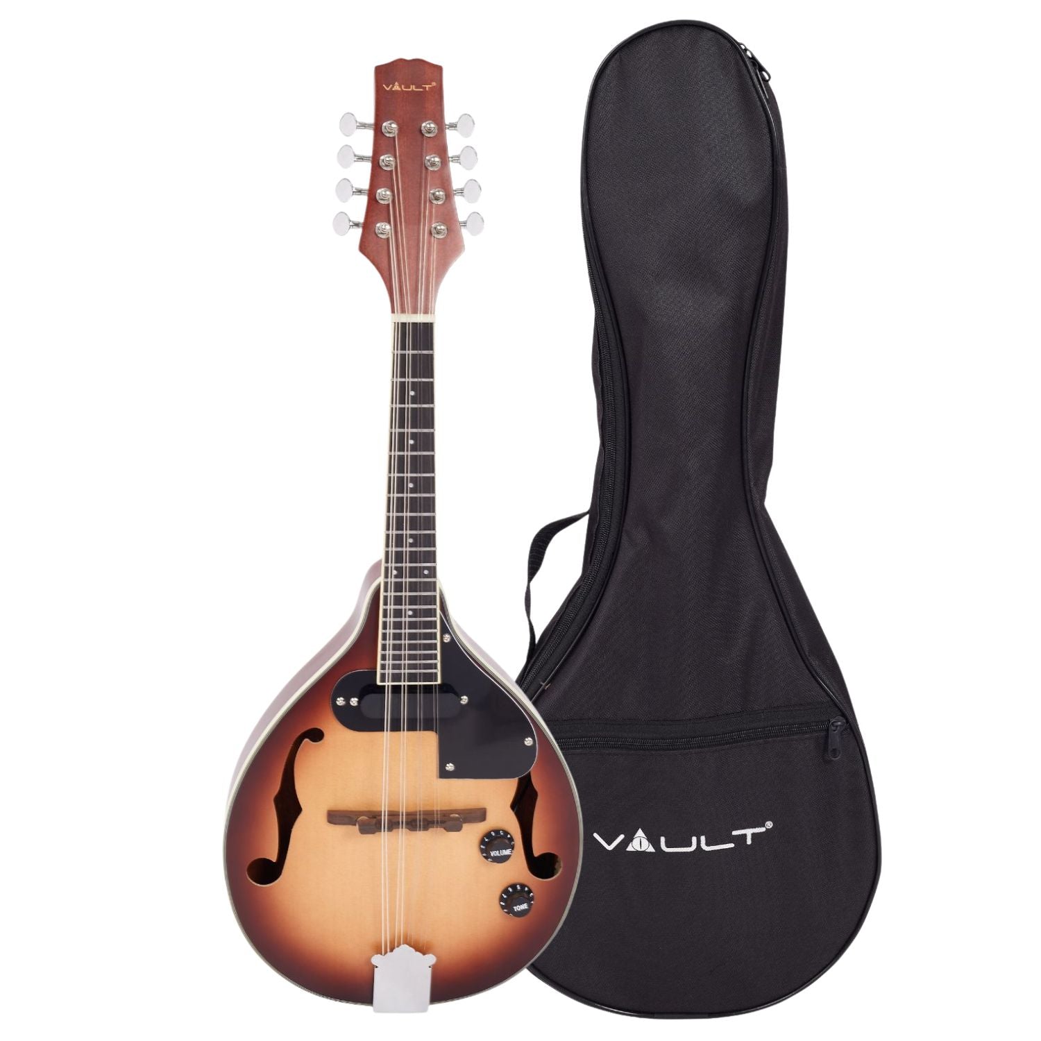 Vault Sajni A-Style Solid Spruce Top Electro-Acoustic Mandolin – Tobacco Sunburst, with Bag