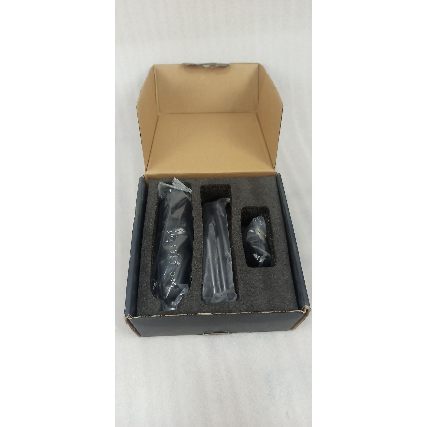 Vault UCM-FX USB Condenser Podcast Microphone Kit with built in headphone out Volume /Gain control and Mute button for Gaming, Podcasting, Conference Calls, Recording, Singing and Dubbing - (USB Mic - E01) - Open Box B Stock