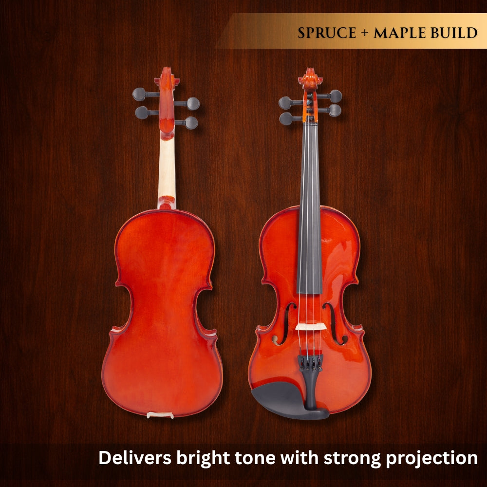 Vault Fiddler 4/4 Violin with Bow, Rosin & Case (Outfit)