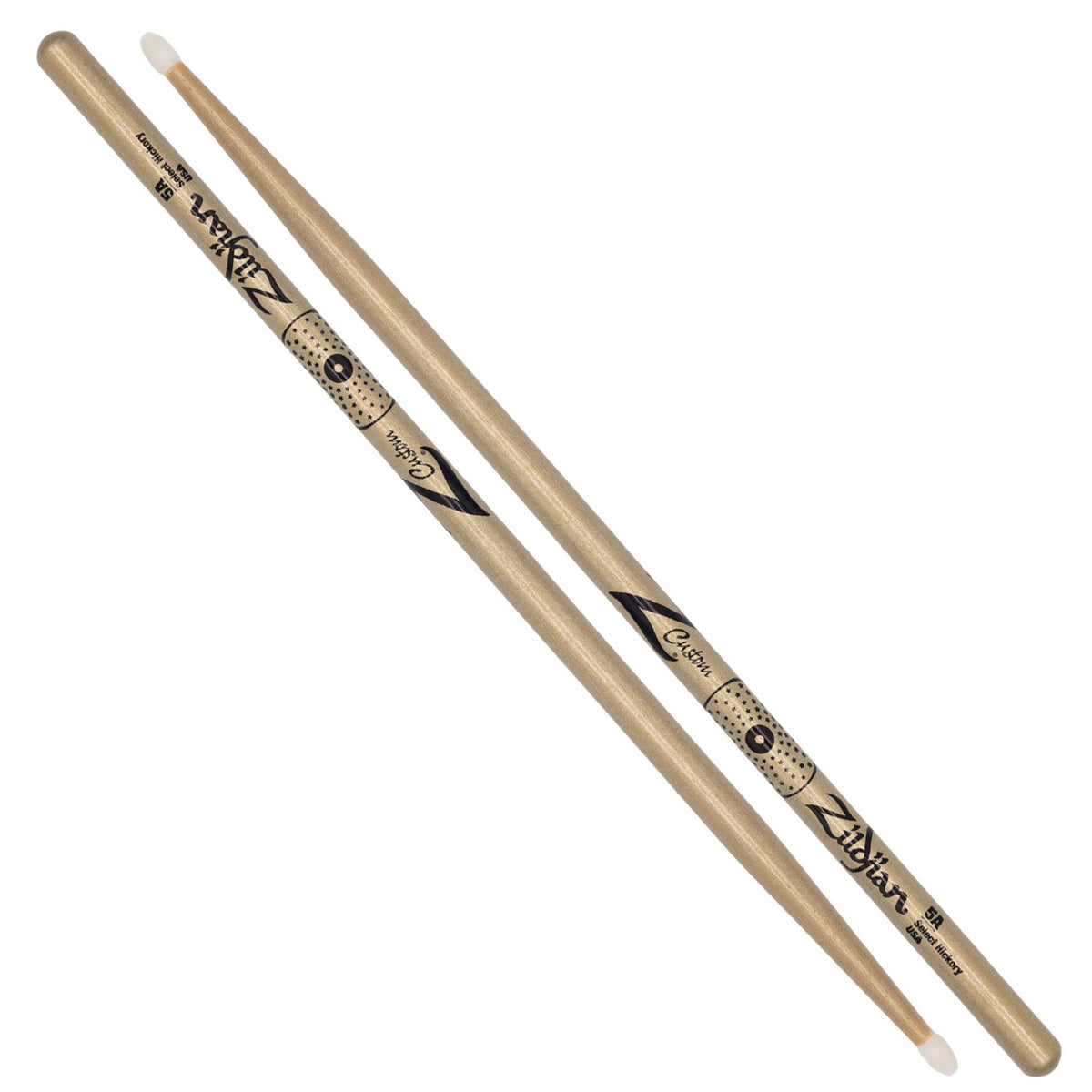 Zildjian Z Custom Limited Edition Nylon Tip Drumstick - 5A Gold Chroma