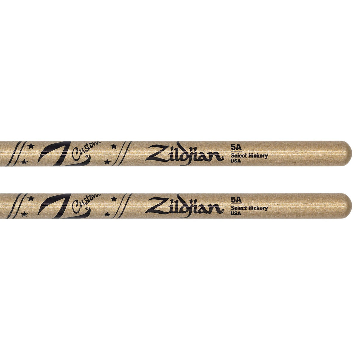 Zildjian Z Custom Limited Edition Wood Tip Drumsticks - 5A Gold Chroma