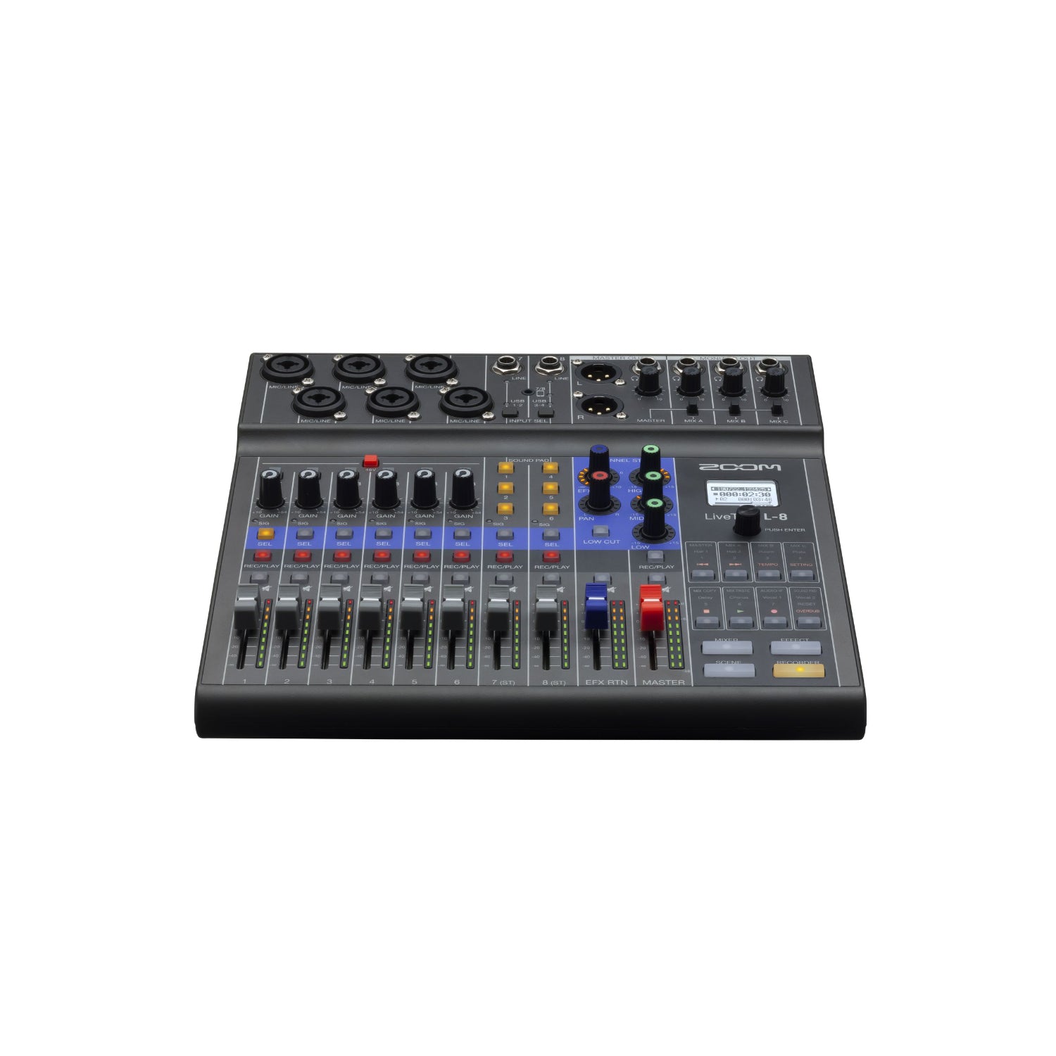 Zoom L 8 Livetrak Podcasting Mixer