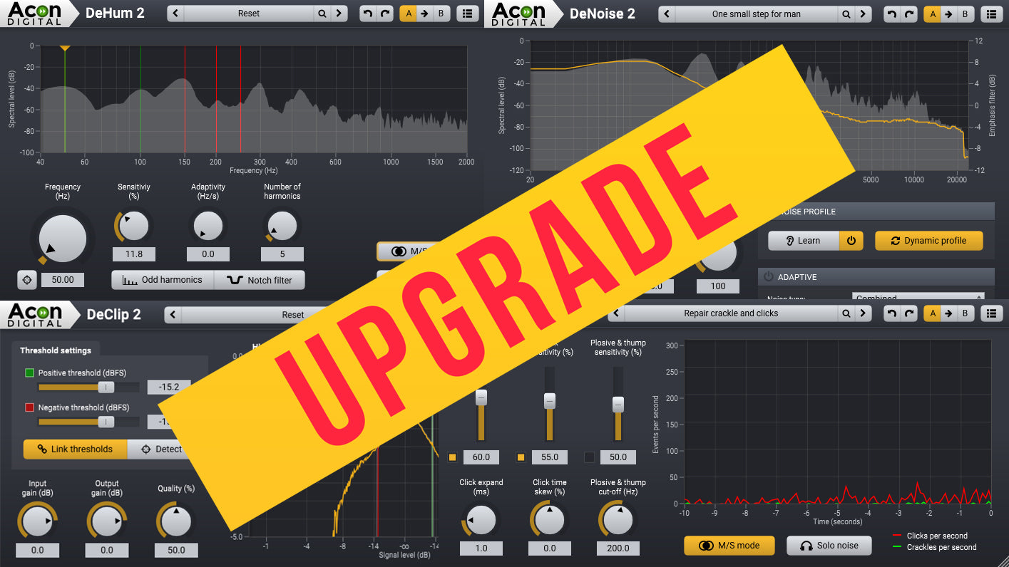ACON DIGITAL Virtual Processors Acon Restoration Suite 2 Noise Reduction Plug-Ins Upgrade