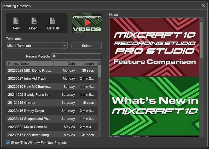 Acoustica DAW Software Acoustica Mixcraft 10.5 Recording Studio Academic Professional Multi-Track Recording Suite