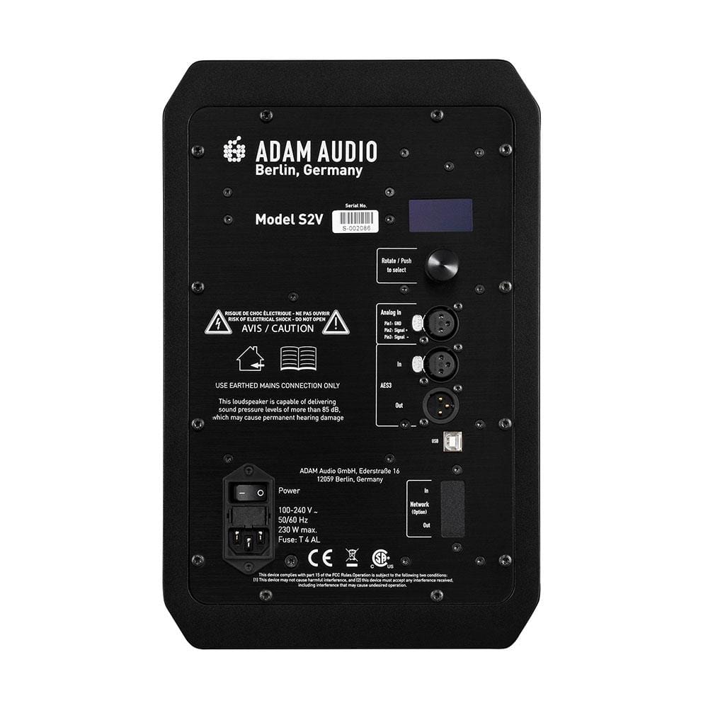 adam audio monitor speakers adam audio s2v active studio monitor speaker - single