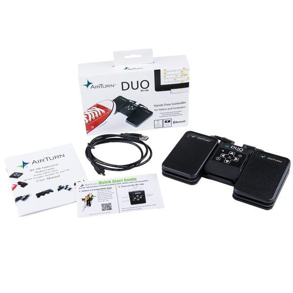 airturn accessories airturn duo bt-106 wireless pedal control