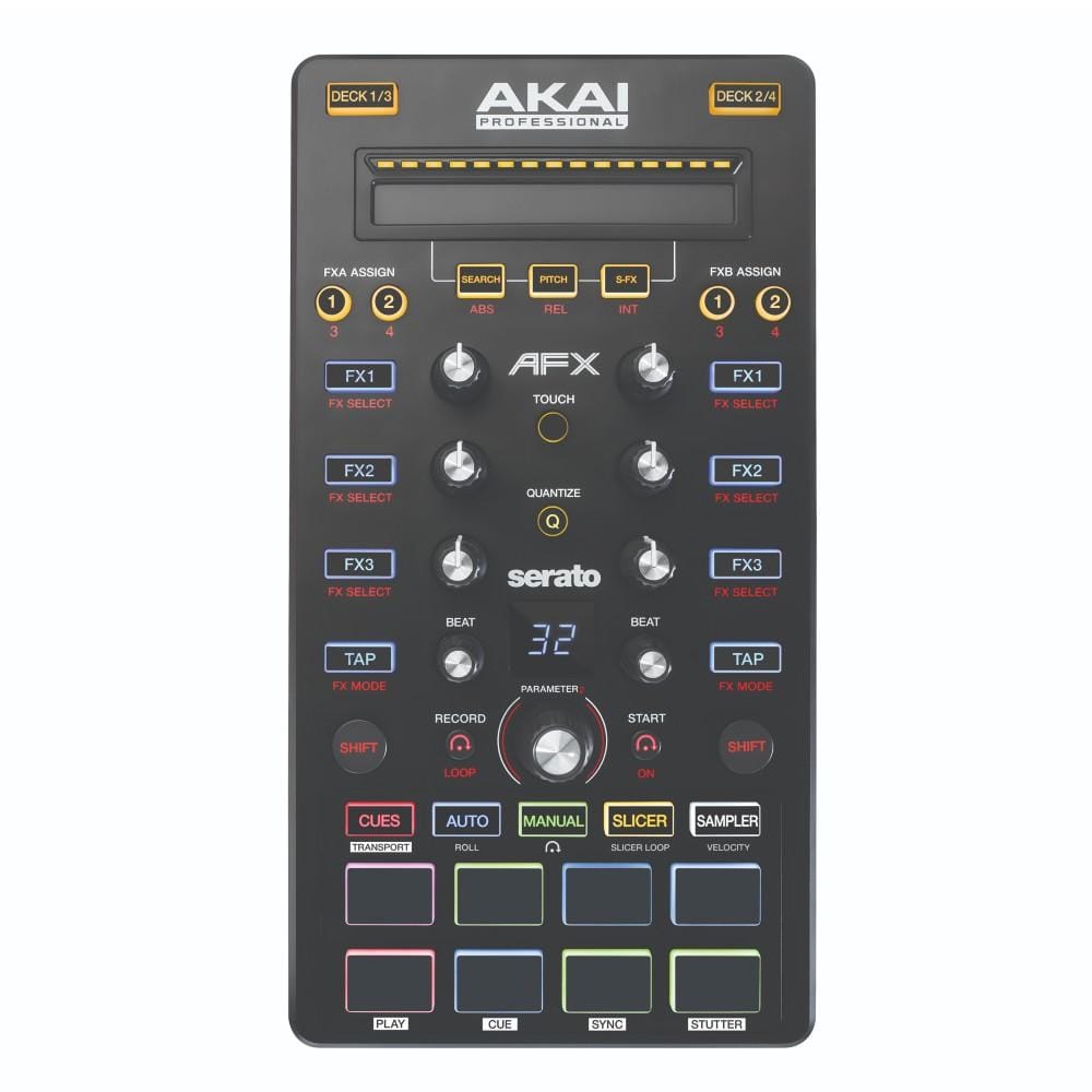 akai dj controller interfaces akai professional afx controller for advanced serato dj performance