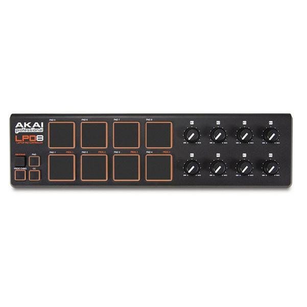 akai midi keyboards akai lpd8 laptop pad midi controller with btwig software, polishing cloth, gigbag & ebook