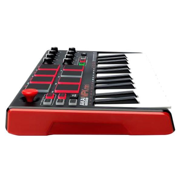 akai midi keyboards akai mpk mini mk2 compact midi keyboard and pad midi controller #generation_mk2,color_black-red
