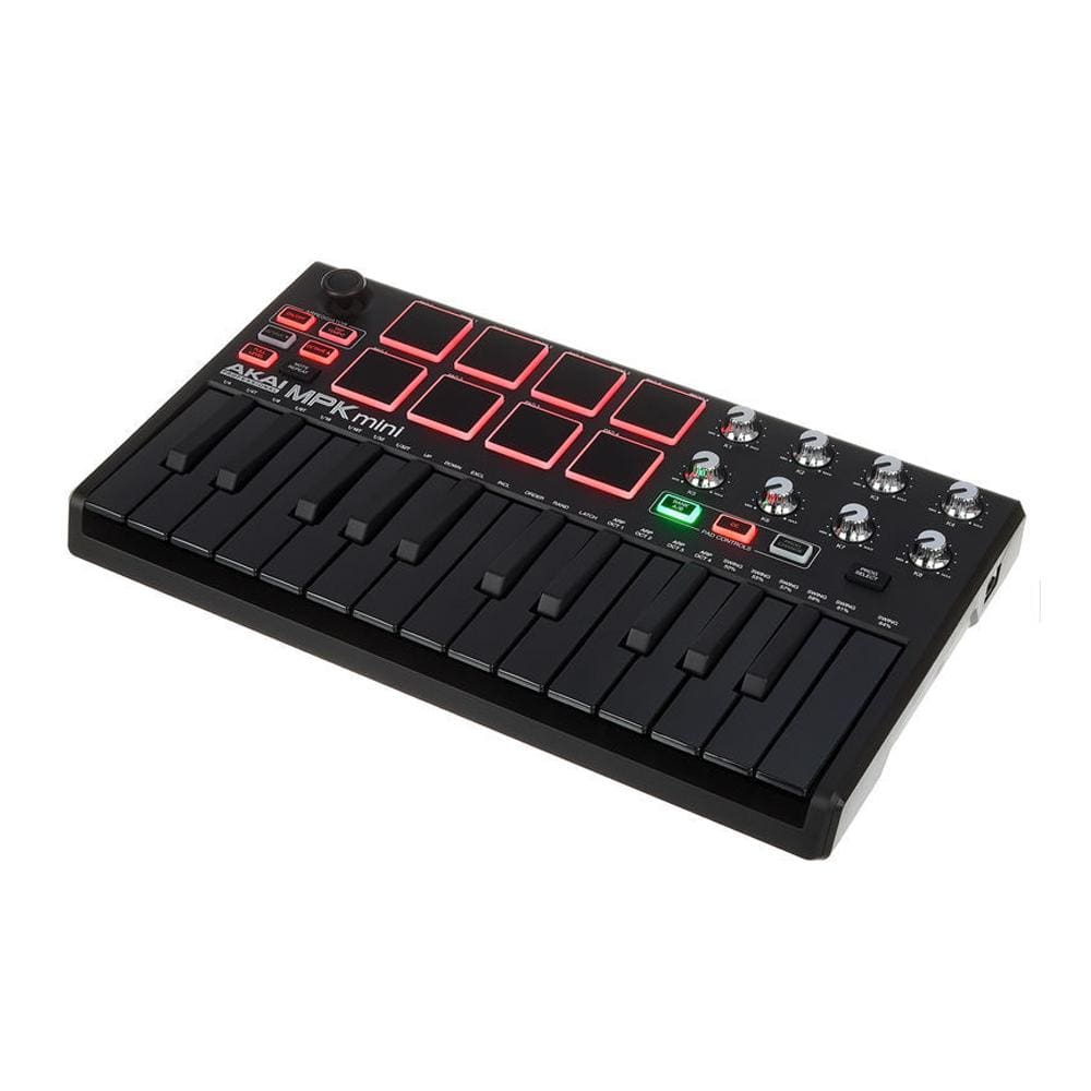 akai midi keyboards akai mpk mini mk2 compact midi keyboard and pad midi controller #generation_mk2,color_black