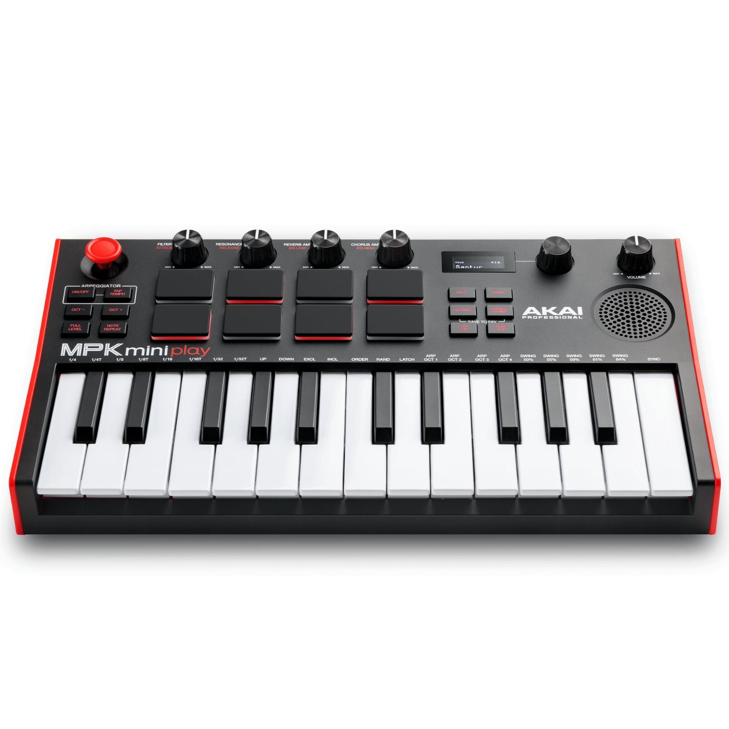 Akai Midi Keyboards Akai MPK Mini Play Mini Controller Keyboard with Built-in Speakers With MPC Beats Software Pack