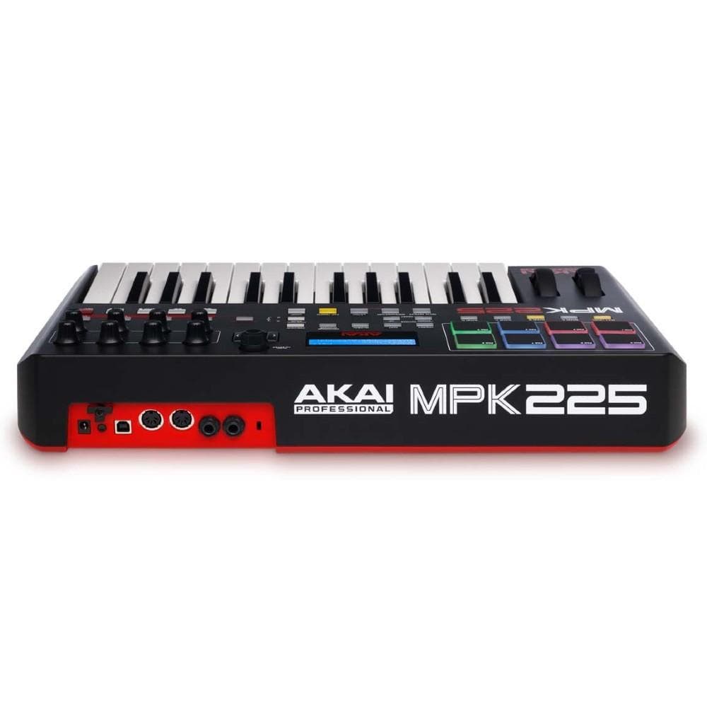 akai midi keyboards akai professional mpk225 usb/ios midi controller keyboard with mpc beats software pack