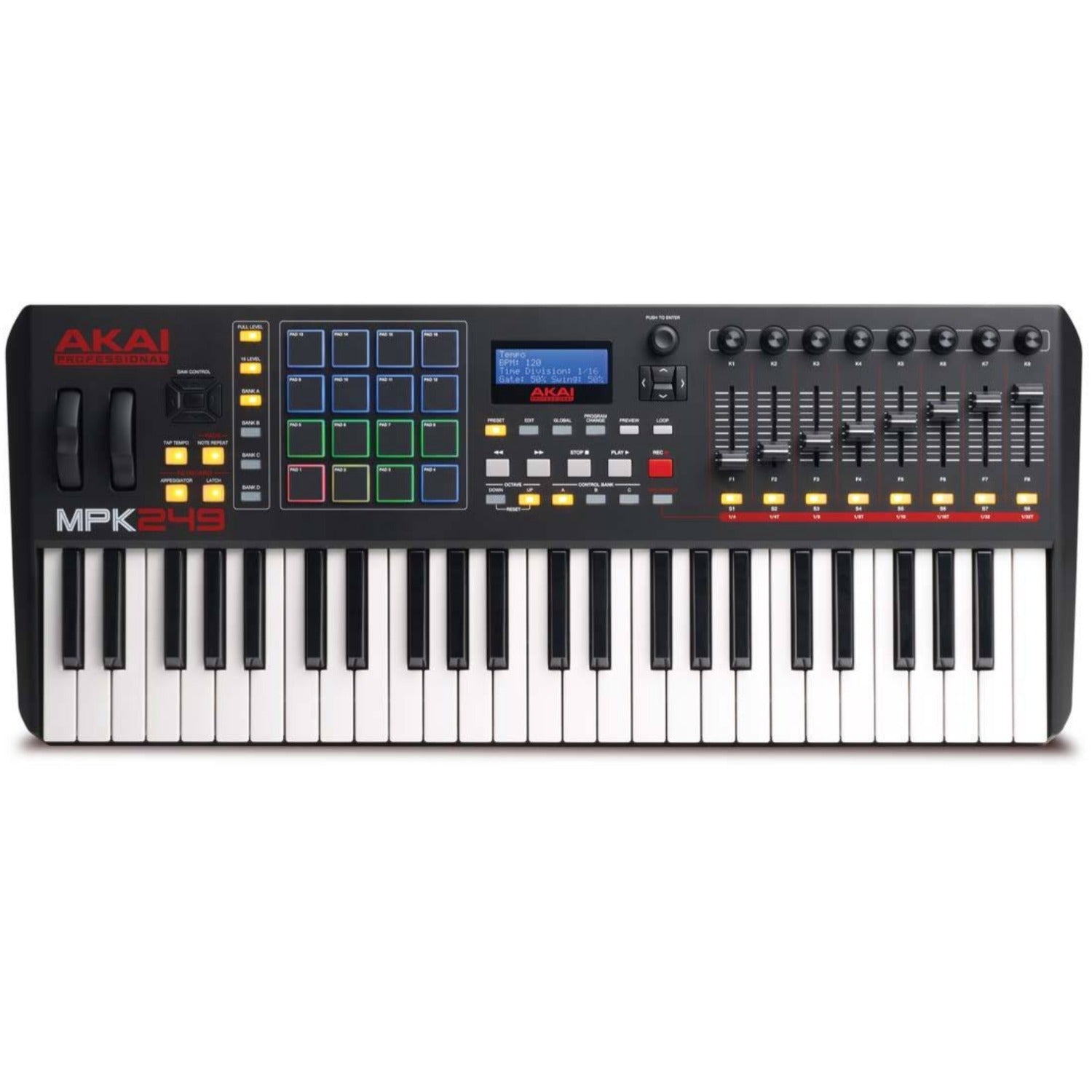 Akai Midi Keyboards Akai Professional MPK249 USB/iOS MIDI Controller Keyboard With MPC Beats Software Pack