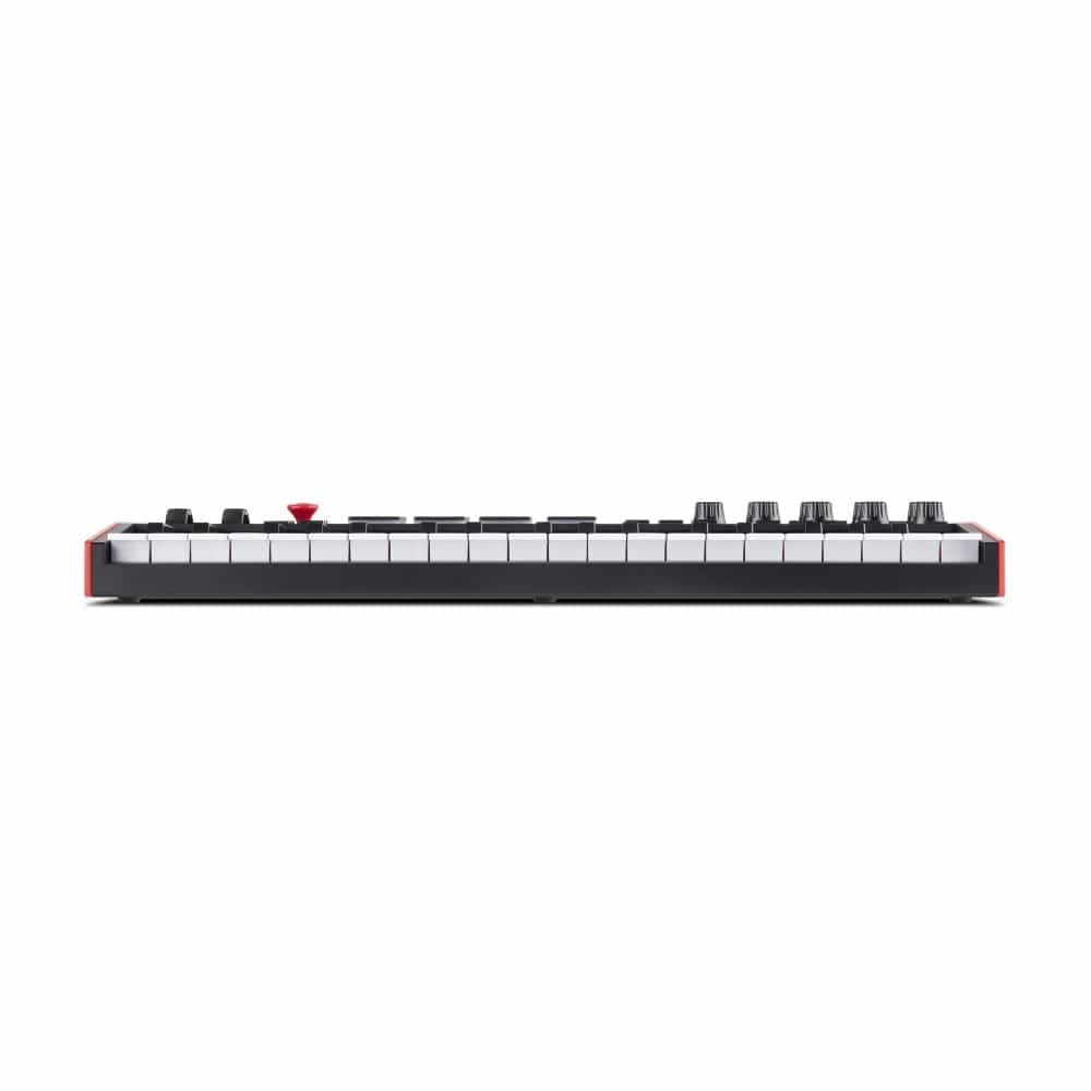 akai midi keyboards black / red akai mpk mini plus 37-key compact midi keyboard controller with mpc beats software pack #color_black---red