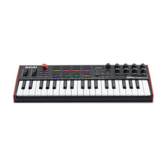 Akai Midi Keyboards Black / Red Akai MPK Mini Plus 37-Key Compact Midi Keyboard Controller with MPC Beats Software Pack