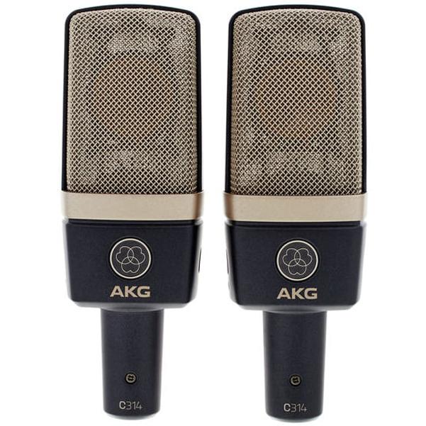 akg condenser microphones akg c314 matched pair stereo set condenser microphones