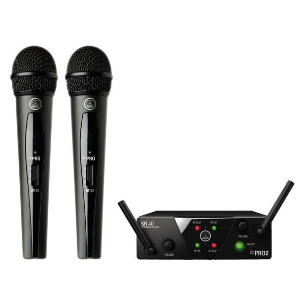 akg wireless systems akg wms40 mini dual vocal set wireless system