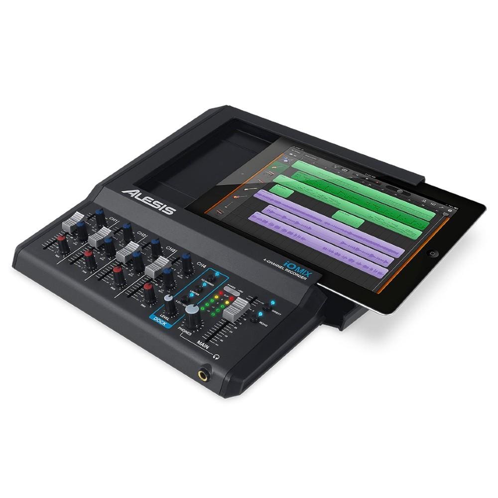 alesis audio interfaces alesis iomix 4-channel audio interface/mixer for ipad